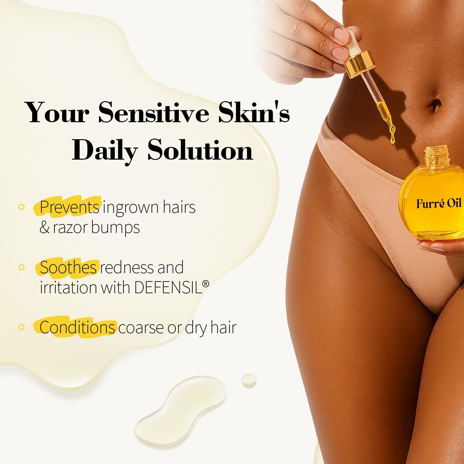 Solivetta Furré Oil quick absorption leaves no grease after shaving.