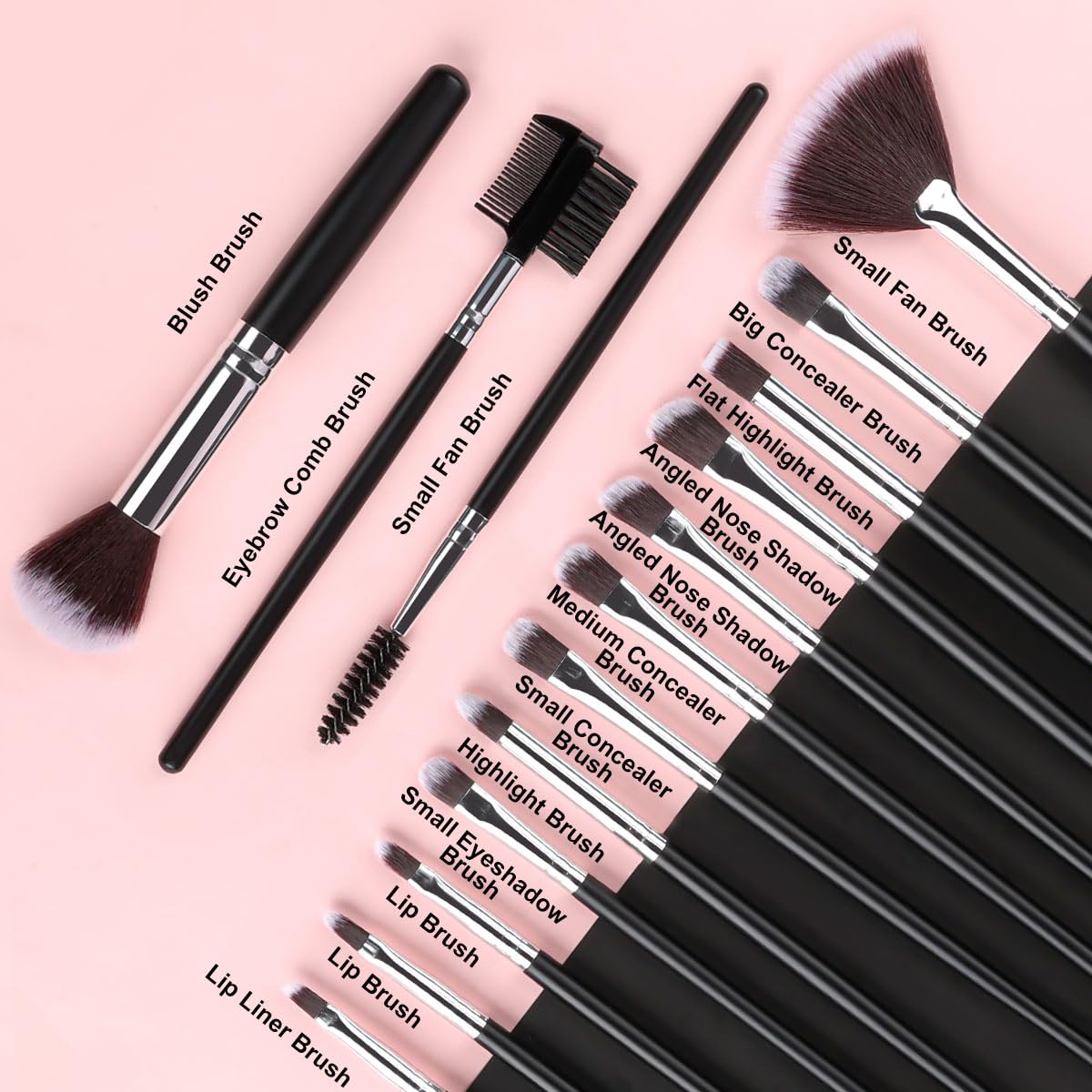 SOLVE blush highlighter brush blends color softly for natural radiance.