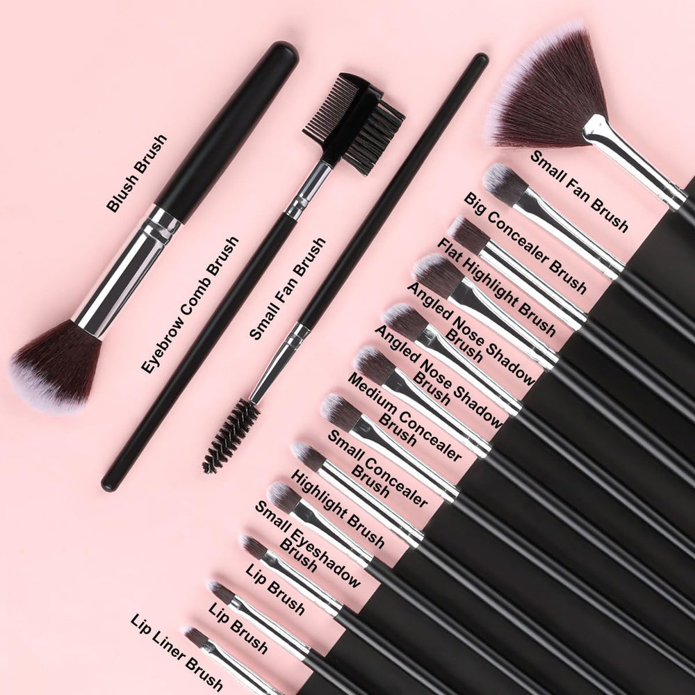 SOLVE blush highlighter brush blends color softly for natural radiance.