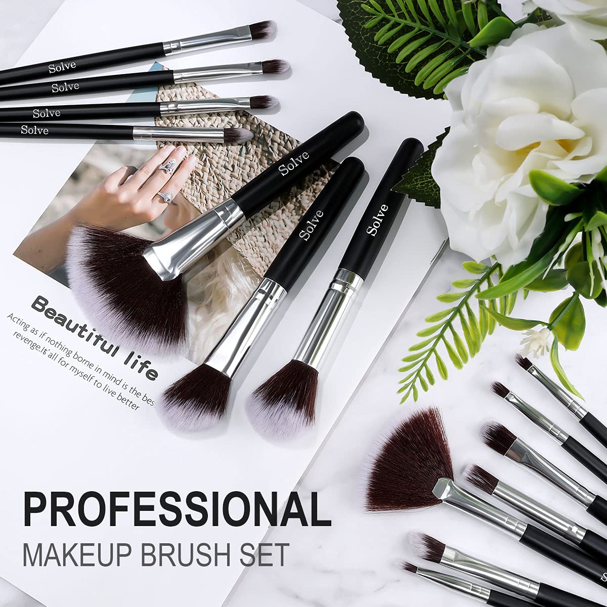 SOLVE brush cleaning friendly design keeps bristles fluffy and lasting.
