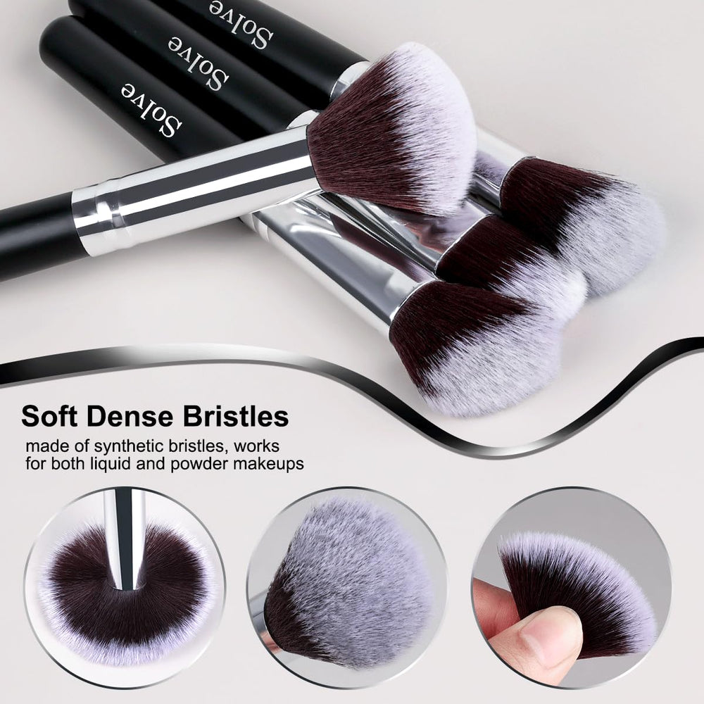 SOLVE foundation brush with dense synthetic bristles for a flawless base.