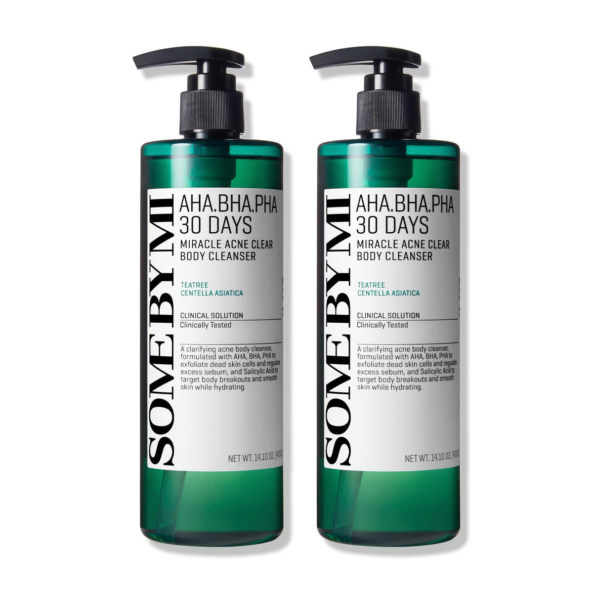 SOME BY MI AHA BHA PHA 30 Days Miracle body cleanser bottle-dispensing for gentle exfoliation