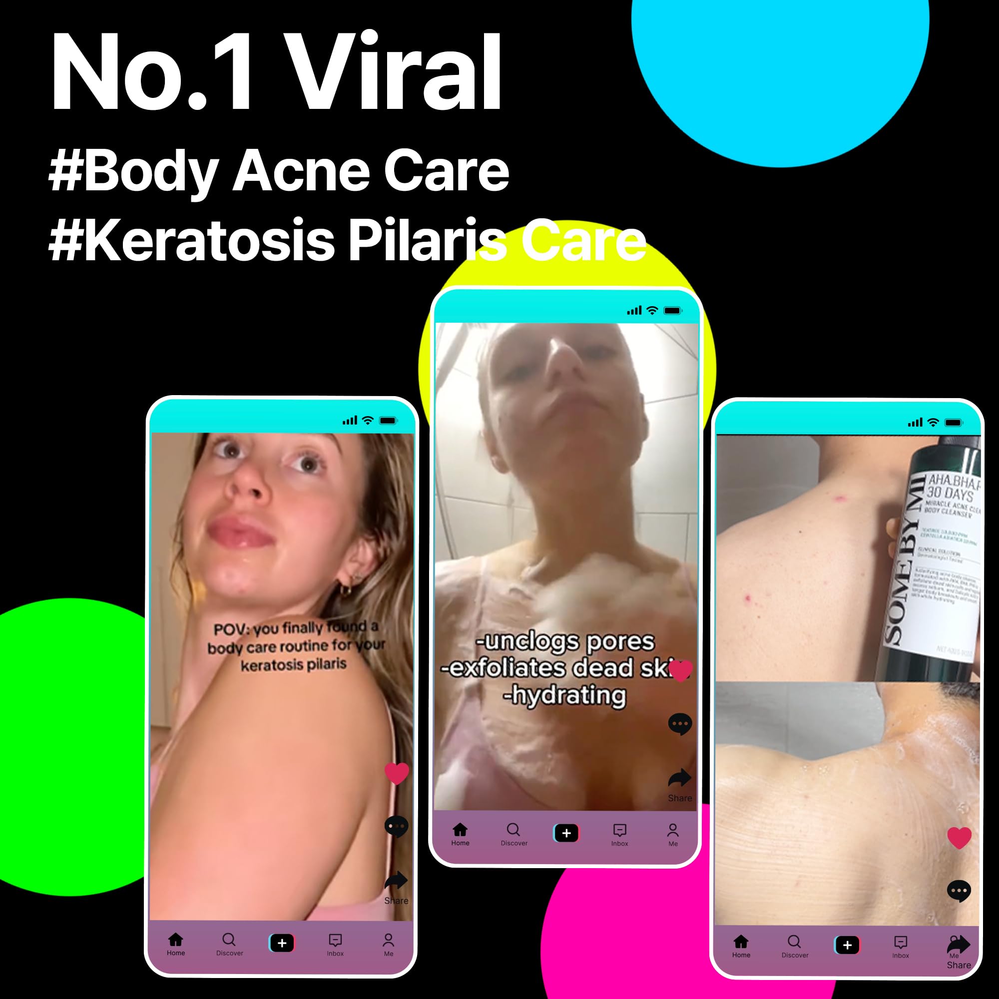 SOME BY MI Miracle Body Cleanser tea tree scene suggests acne-prone skin care