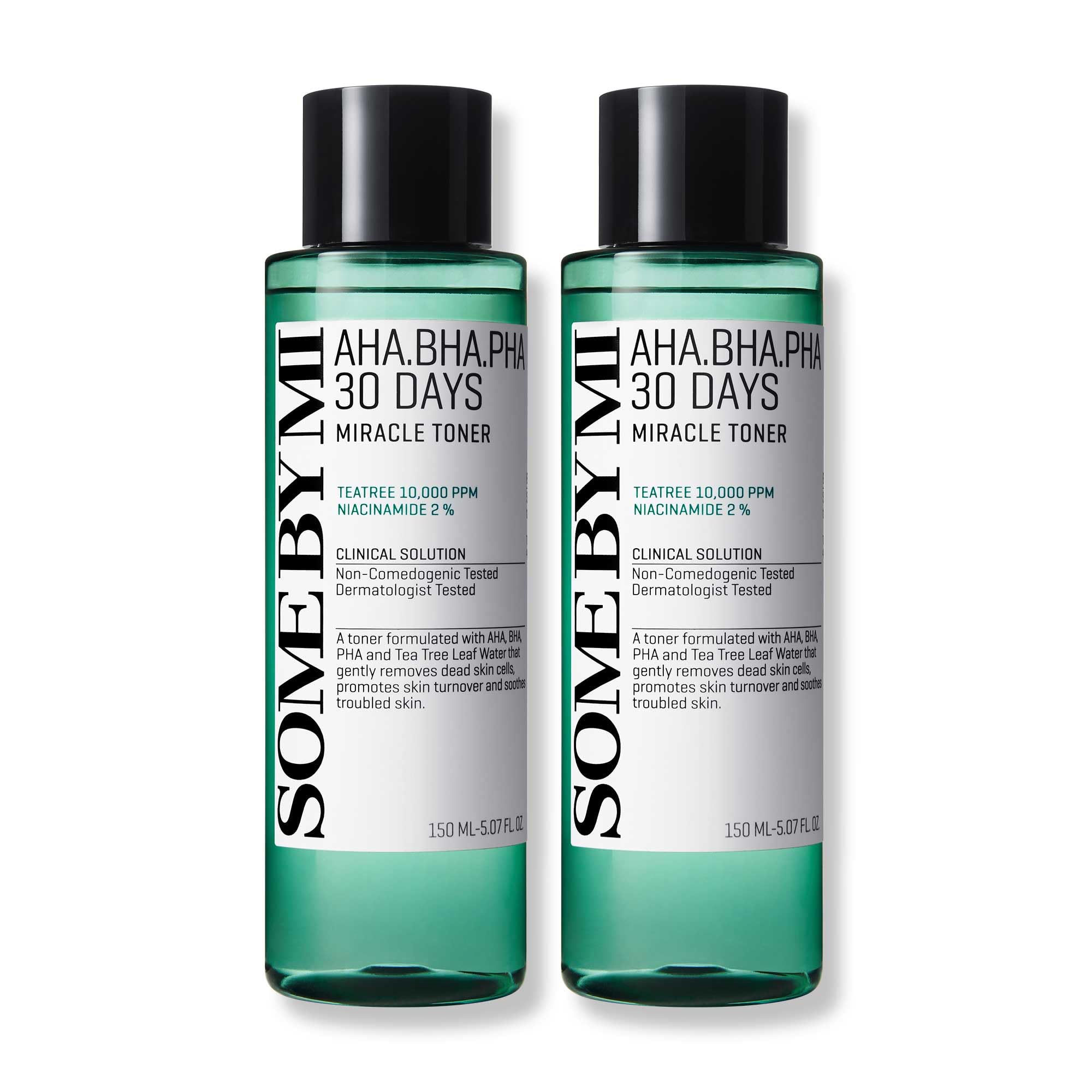 SOME BY MI AHA BHA PHA 30 Days Miracle Toner front bottle for smoother makeup base
