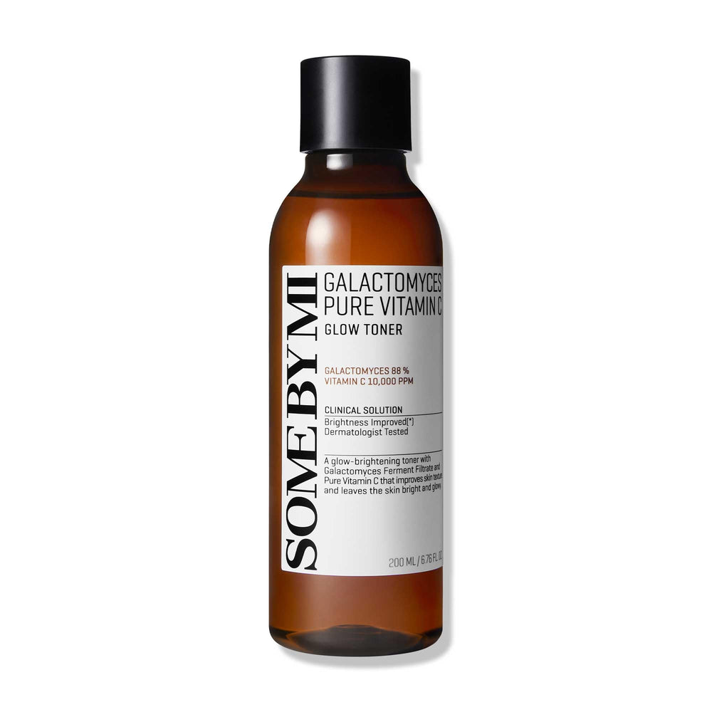 SOME BY MI Galactomyces Vitamin C Toner packaging highlights brightening potential for even skin tone.