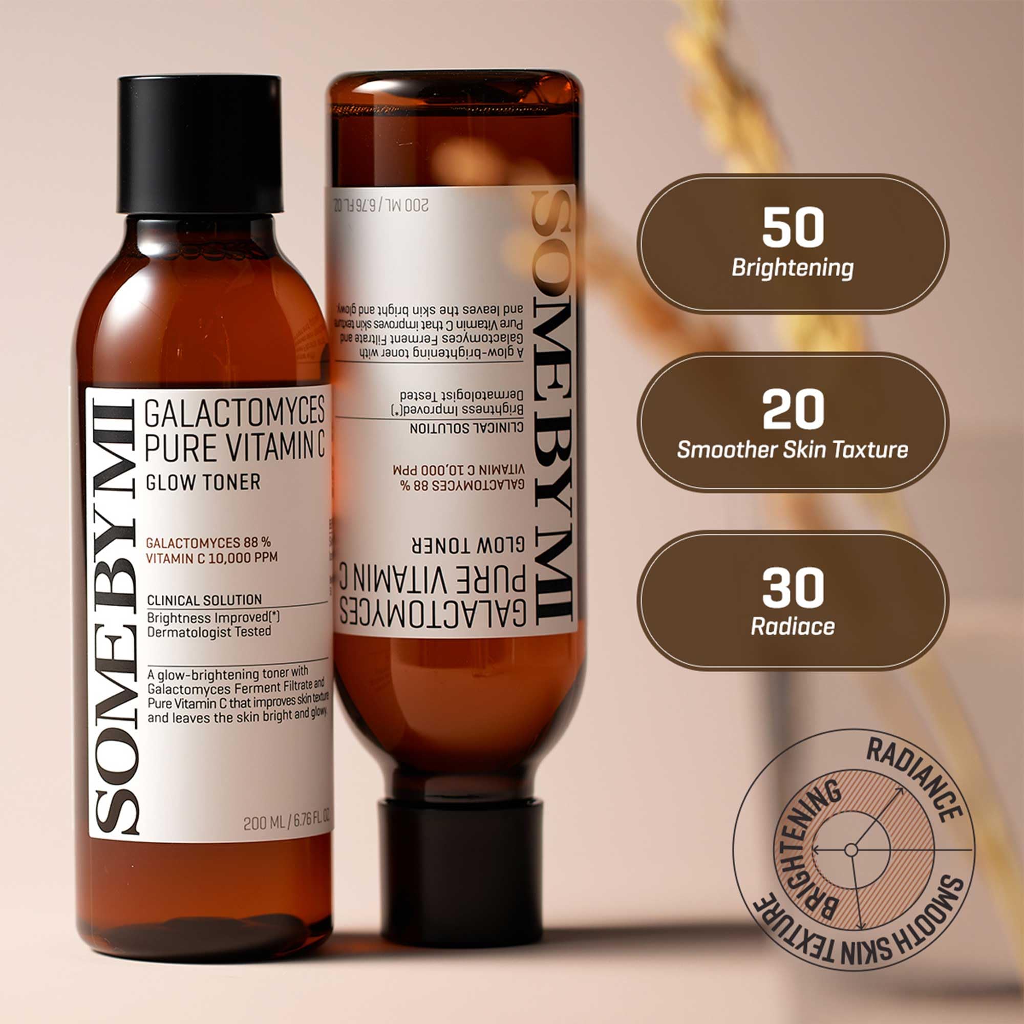 SOME BY MI Galactomyces Vitamin C Toner in routine shot suggests daily use for clarity.