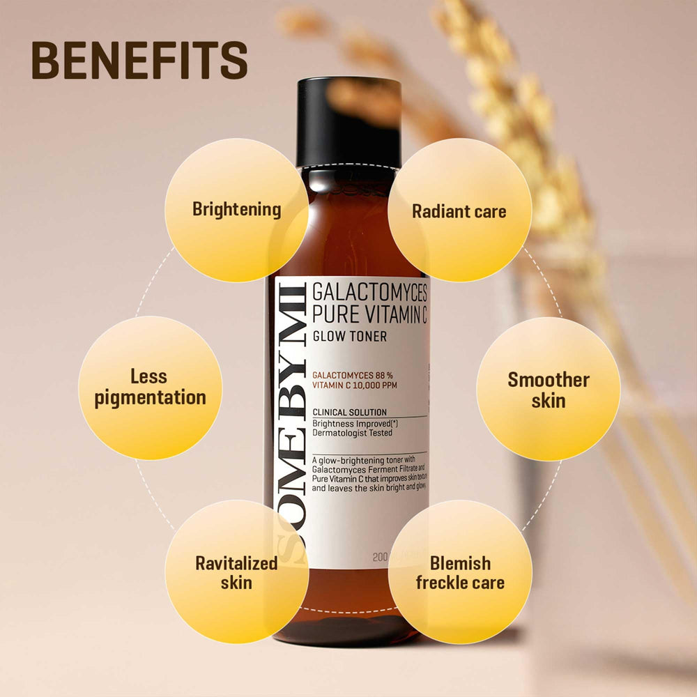 SOME BY MI Galactomyces Vitamin C Toner close-up reveals soothing, lightweight finish.