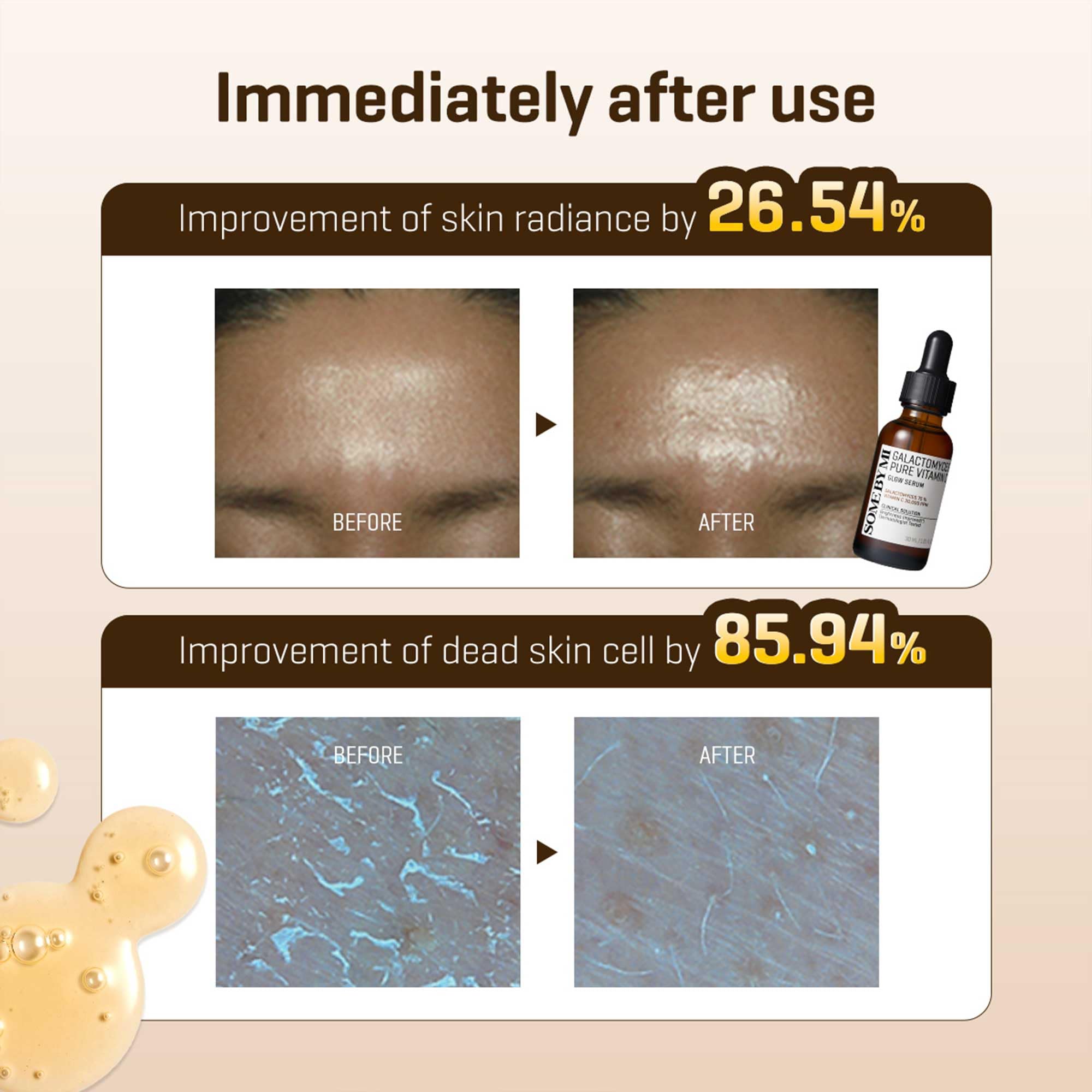 SOME BY MI Glow tone image hints at even skin tone