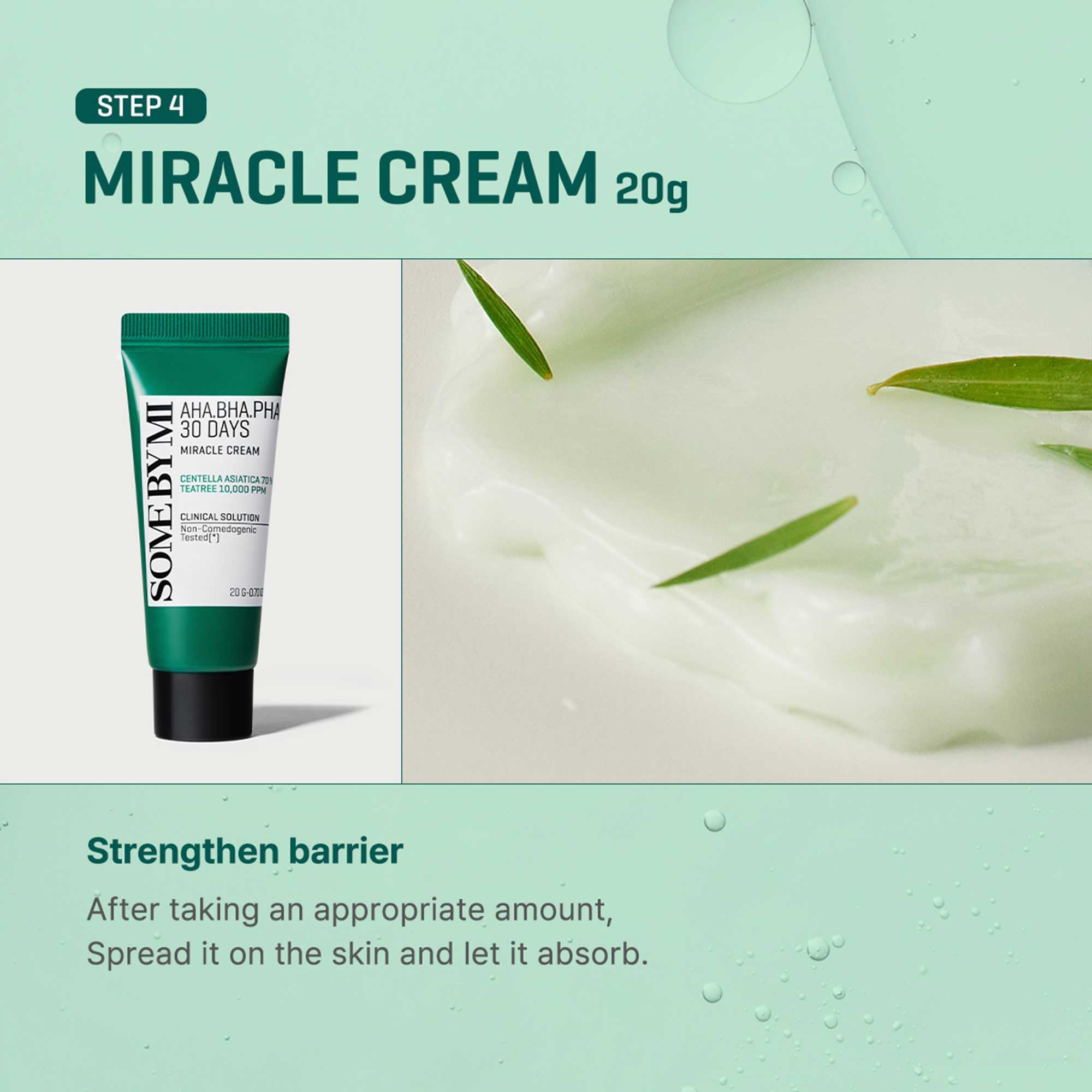 SOME BY MI Miracle AC SOS kit on bathroom counter for daily routine.