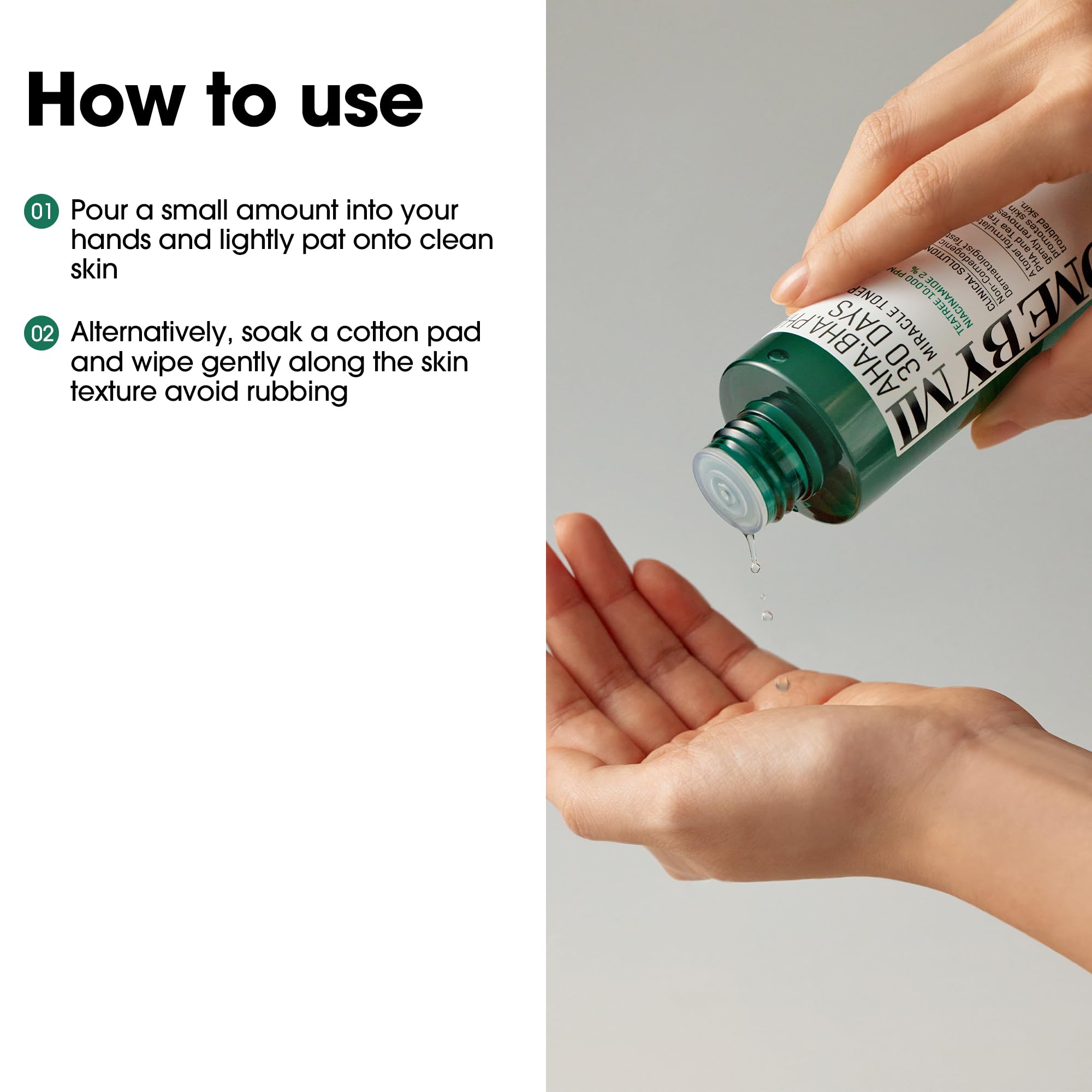SOME BY MI Miracle Toner promotes oil control around the T-zone for long wear.