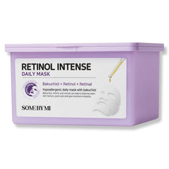 SOME BY MI Retinol Intense Daily Mask box front shows vegan skincare packaging.