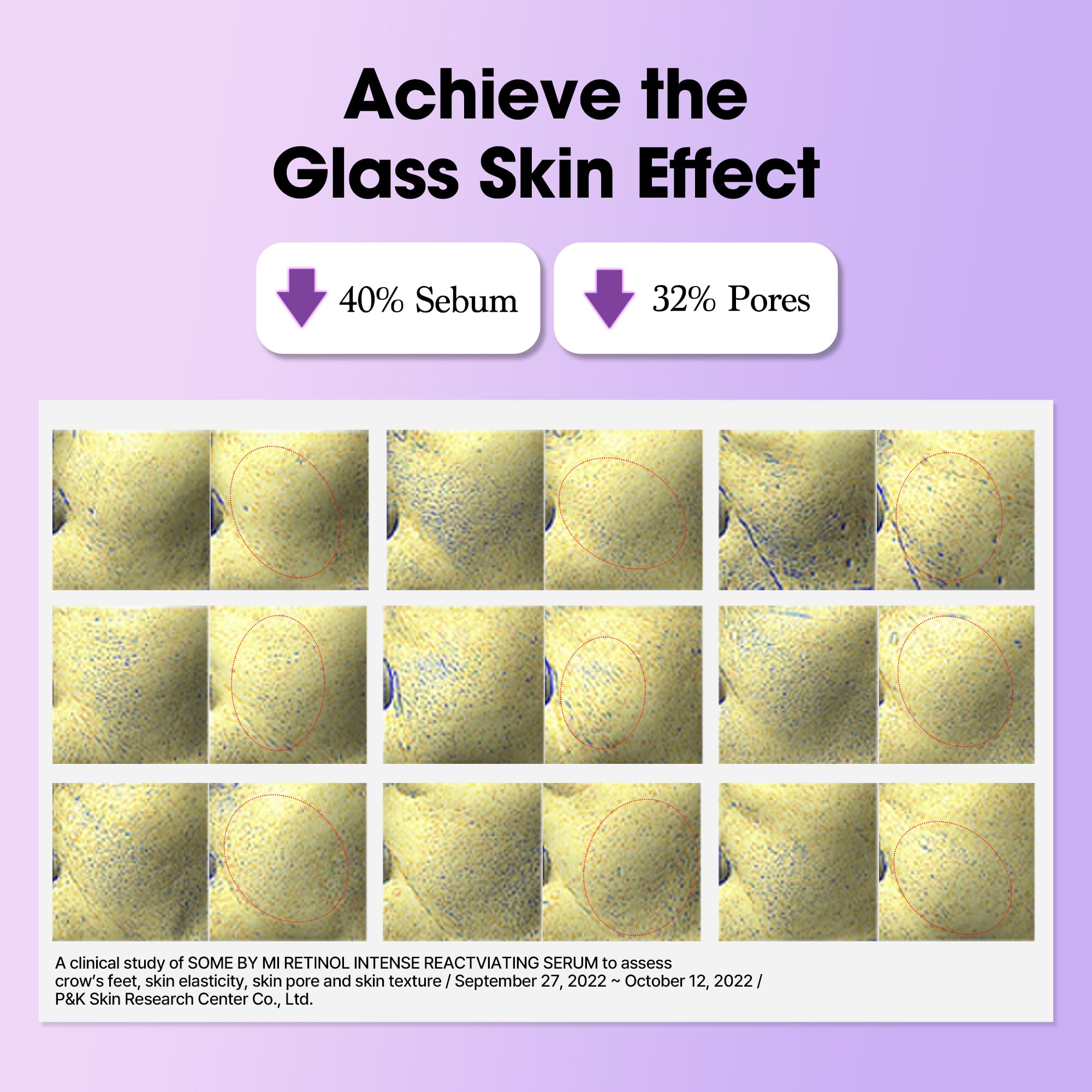 SOME BY MI retinol serum texture swirl on skin shows smooth absorption.