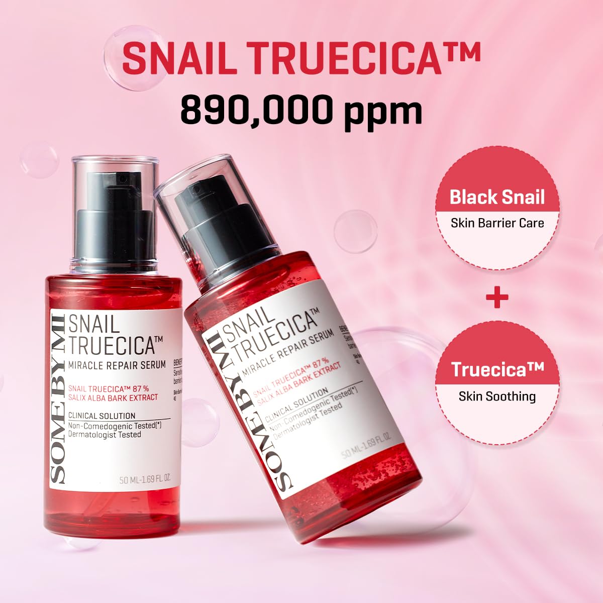 Front packaging of SOME BY MI Snail Trucica Serum