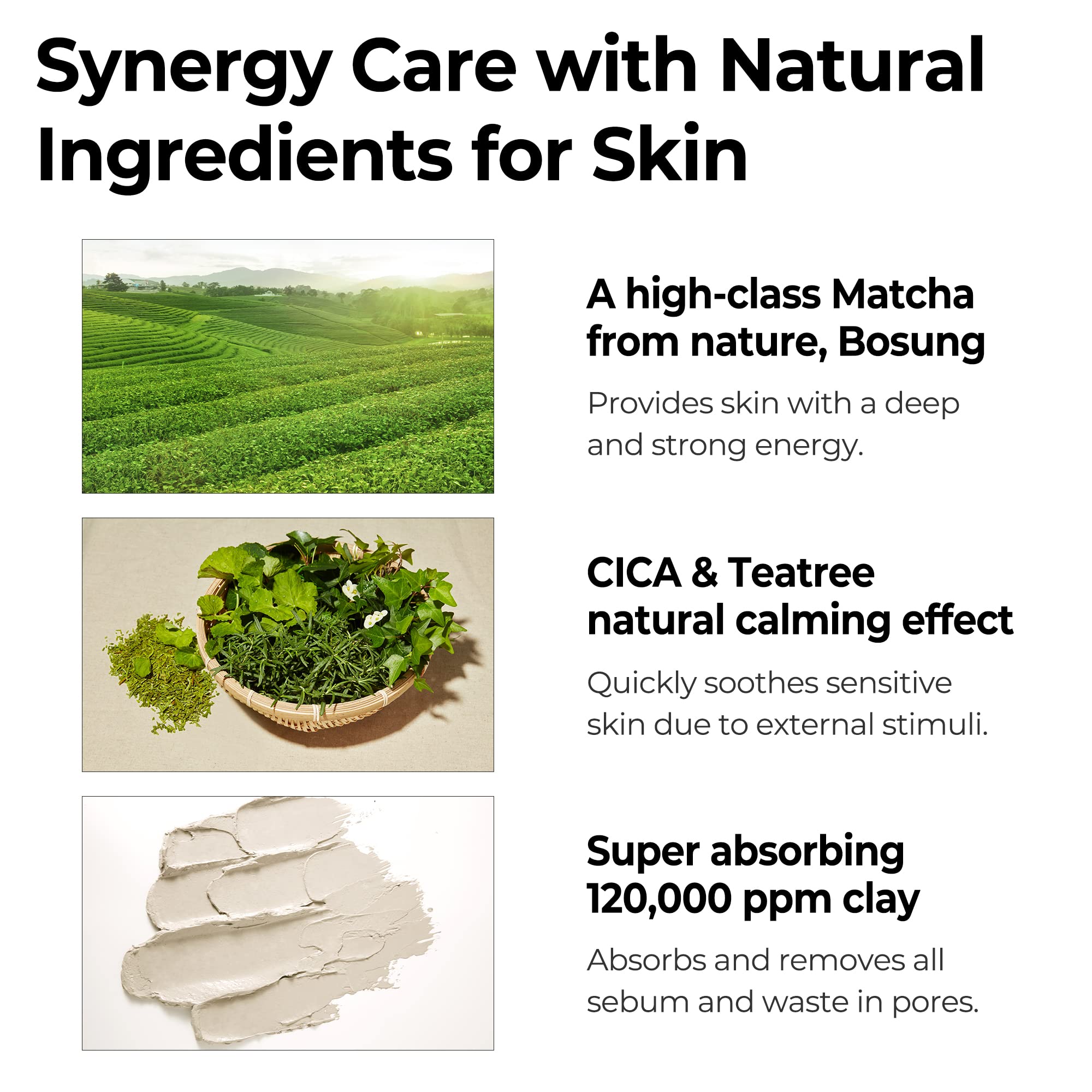SOME BY MI Super Matcha Clay Mask user application on skin for daily pore care