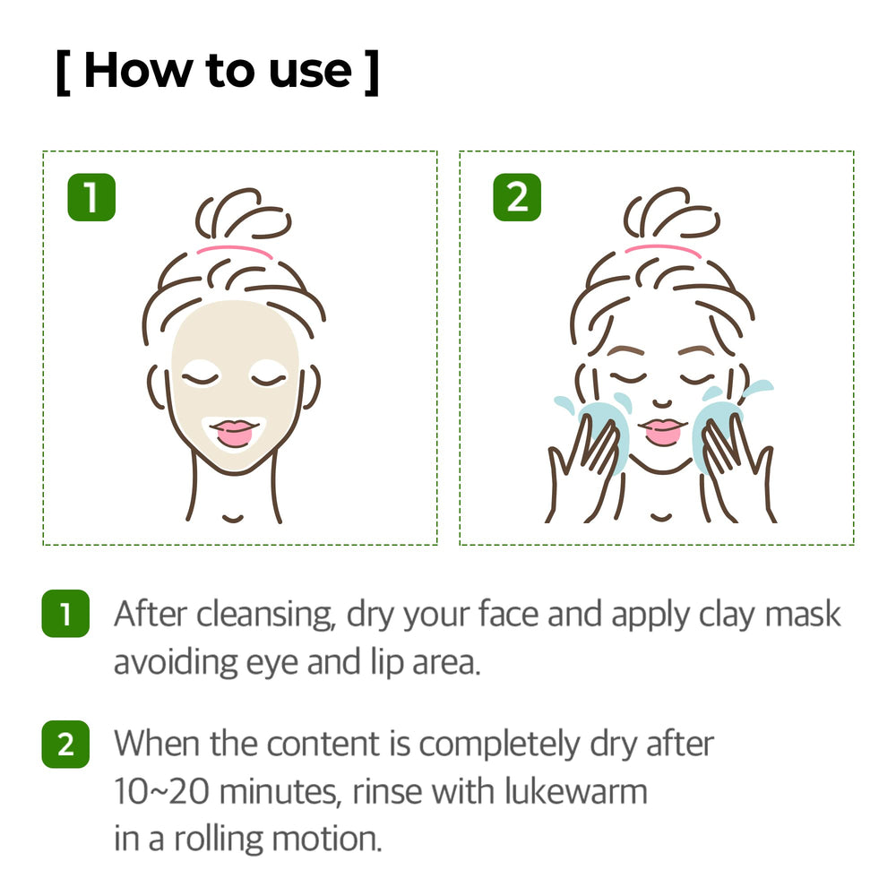 SOME BY MI Super Matcha Clay Mask clean look suggests refined pores and balanced skin