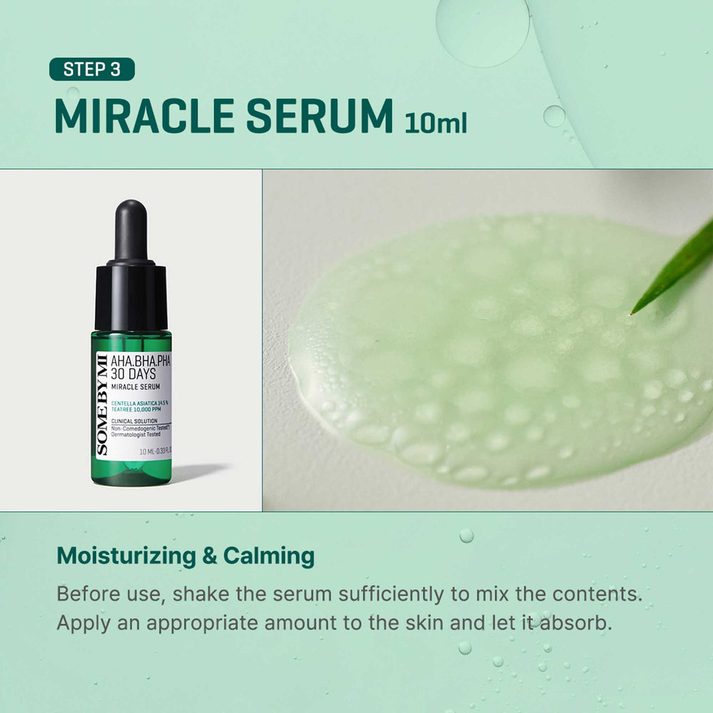 SOME BY MI Tea tree water close-up highlighting clarifying root ingredient.