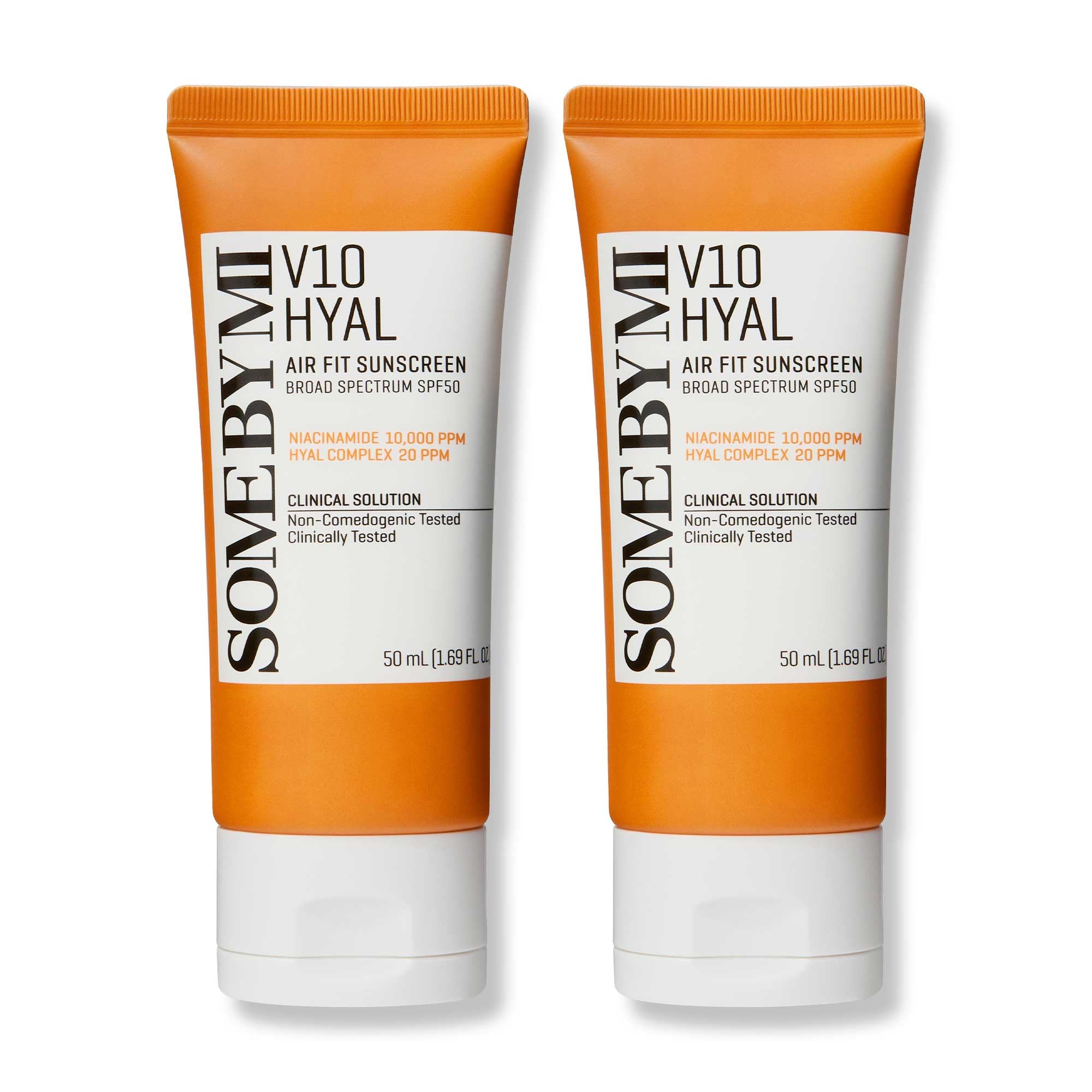 SOME BY MI V10 Hyal Air Fit sunscreen two-pack bottles for daily outdoor protection
