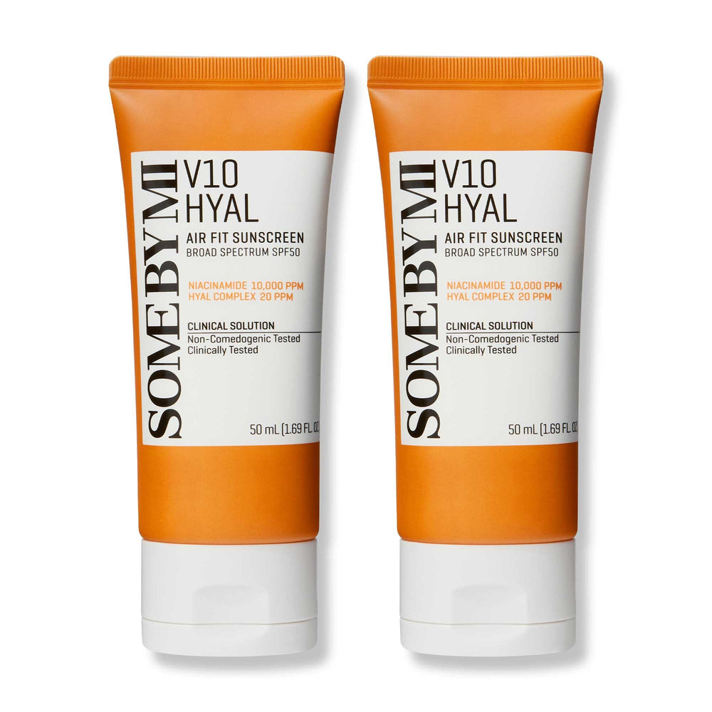 SOME BY MI V10 Hyal Air Fit sunscreen two-pack bottles for daily outdoor protection