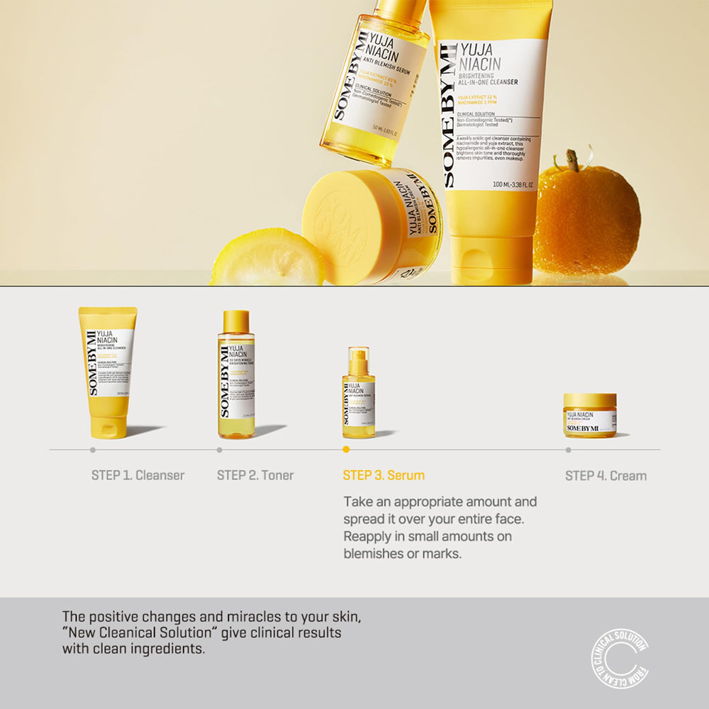 SOME BY MI Yuja Niacin Serum key ingredients visual