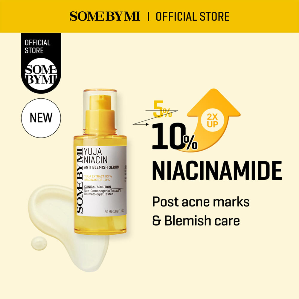 SOME BY MI Yuja Niacin Serum texture on skin reveals glow