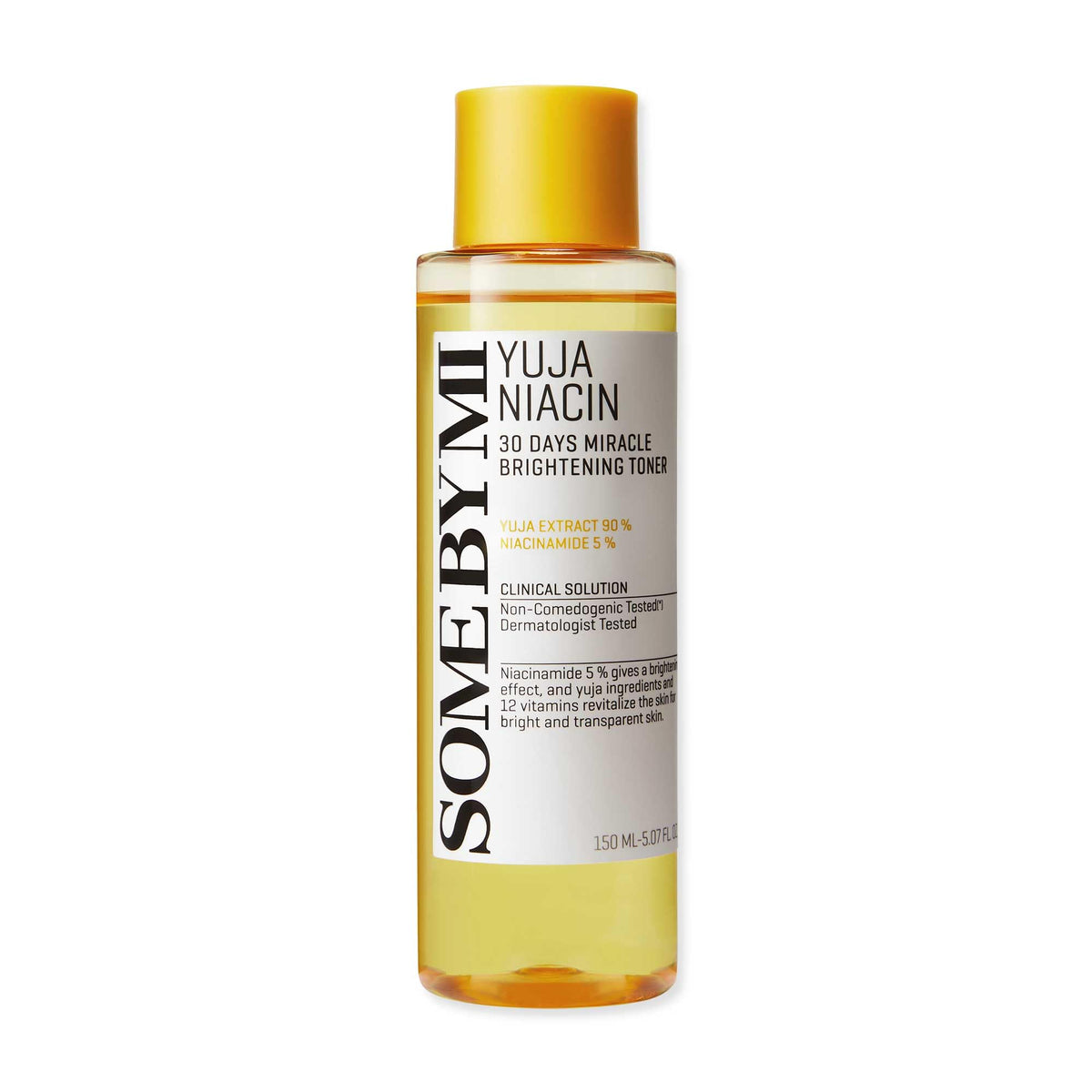 SOME BY MI Yuja Niacin Toner bottle for brightening and refreshing hydration.
