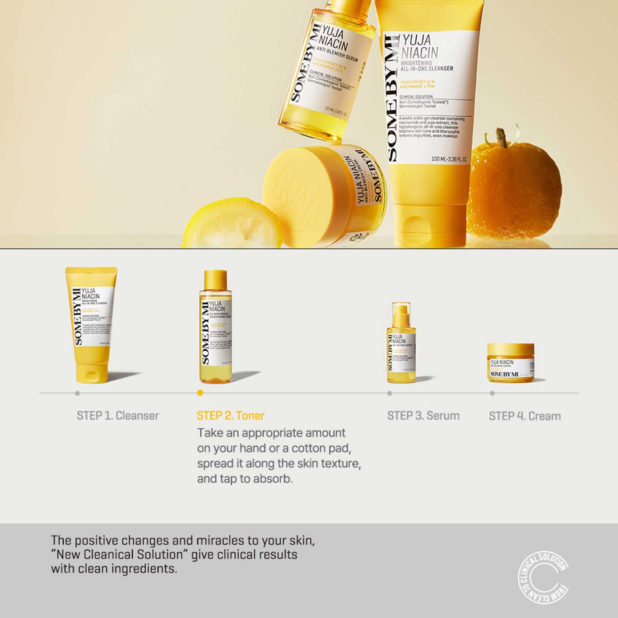 SOME BY MI Yuja Niacin Toner extracto de loto para calmar la piel