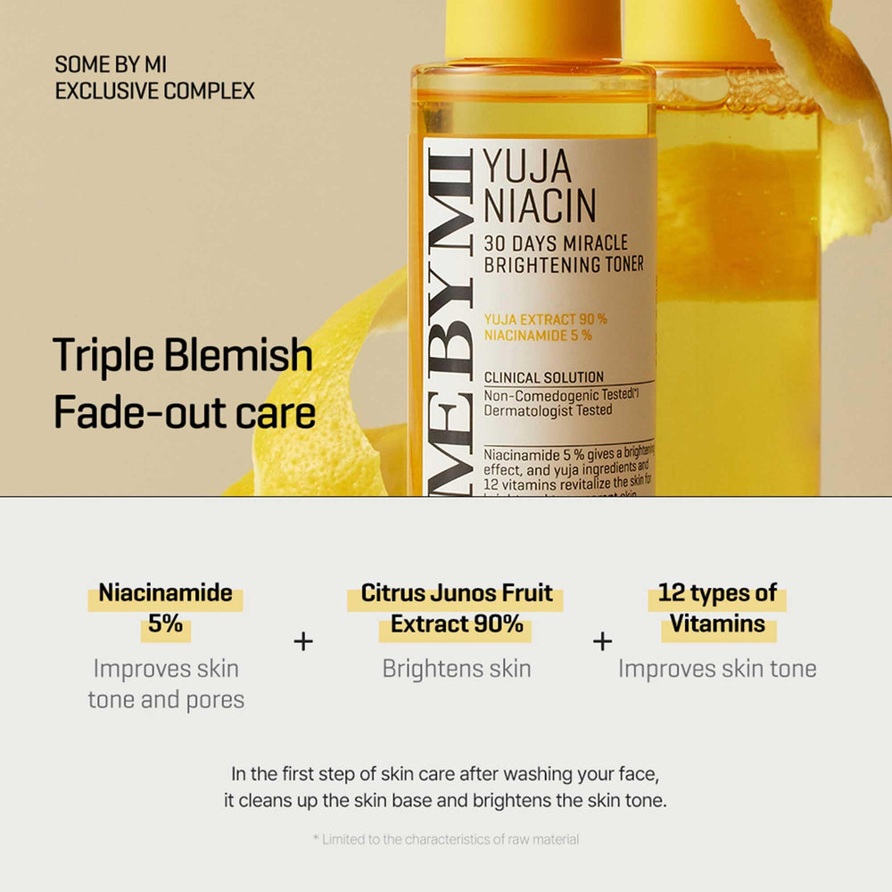 SOME BY MI Yuja Niacin Toner gotas transparentes para aplicación suave