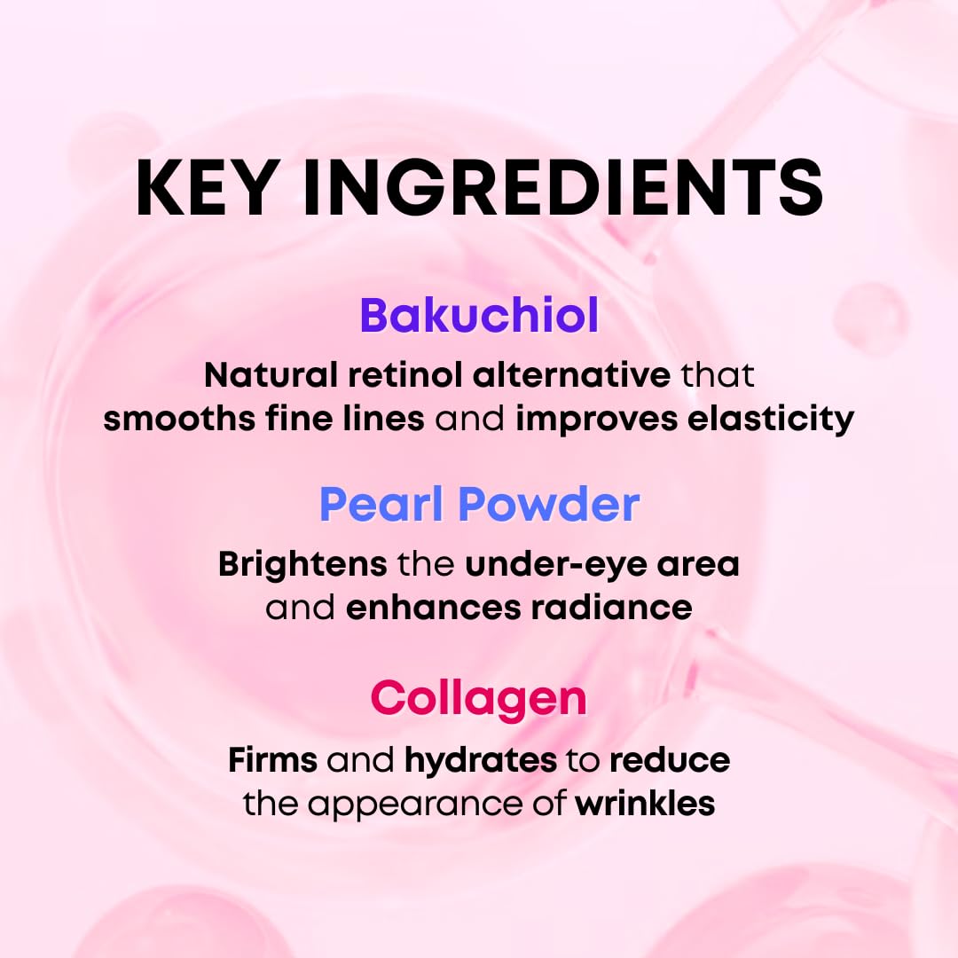 SOMISOME pearl powder detail hints at gentle under-eye brightness.