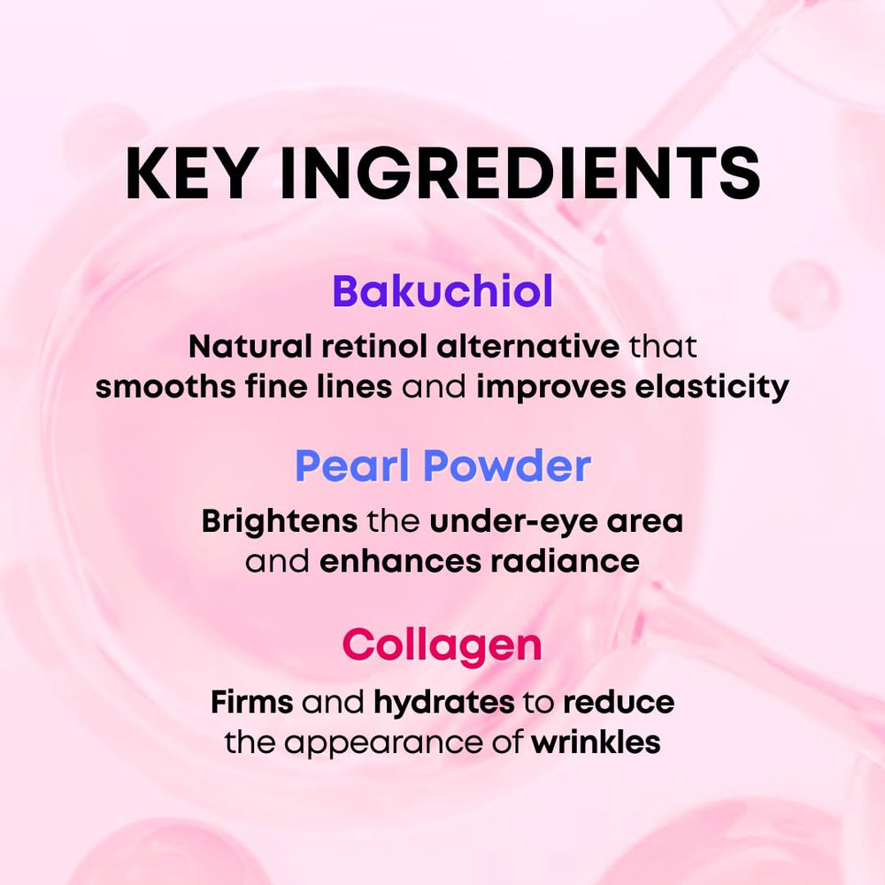 SOMISOME pearl powder detail hints at gentle under-eye brightness.