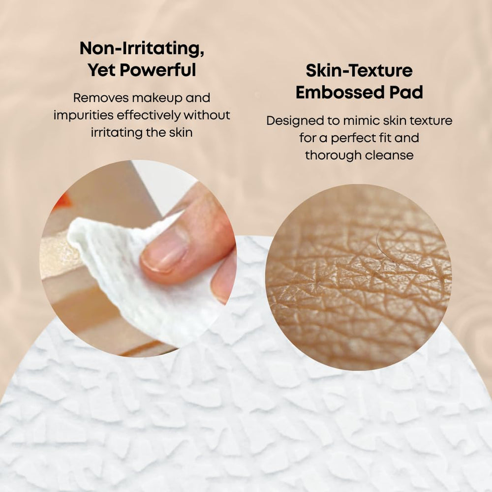 SOMISOME Vegan cotton pads closeup emphasizing ethical sourcing and softness