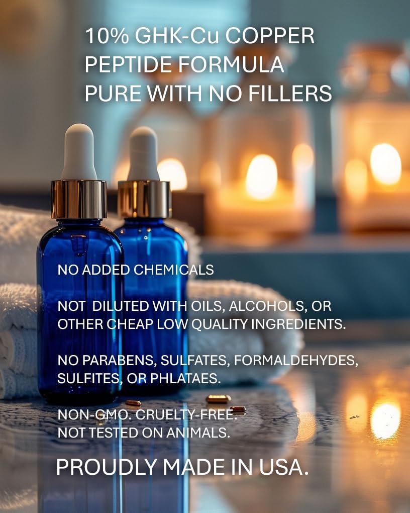 Copper Peptides for Hair Growth drops on scalp suggest easy application.