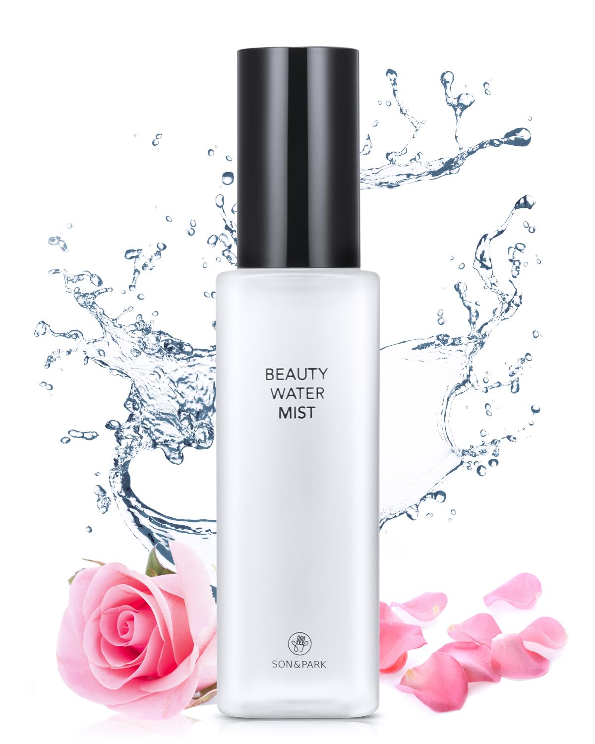 SON&PARK Beauty Water Mist bottle close-up for lightweight daily hydration