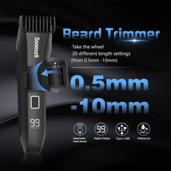 Soonsell Manscape body hair trimmer with LED light for thorough grooming