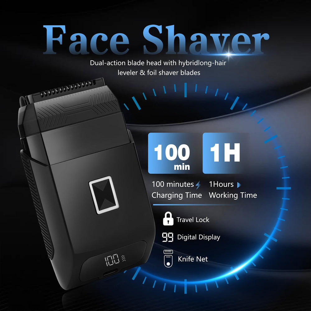 Soonsell Manscape nose/ear trimmer with one-touch control for travel-ready grooming