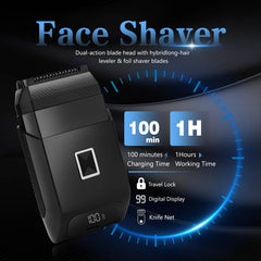 Soonsell Manscape nose/ear trimmer with one-touch control for travel-ready grooming