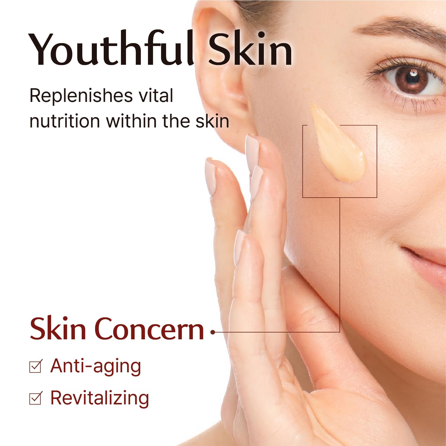 Sooryehan Hyobidam cream on hand texture reveals velvety finish