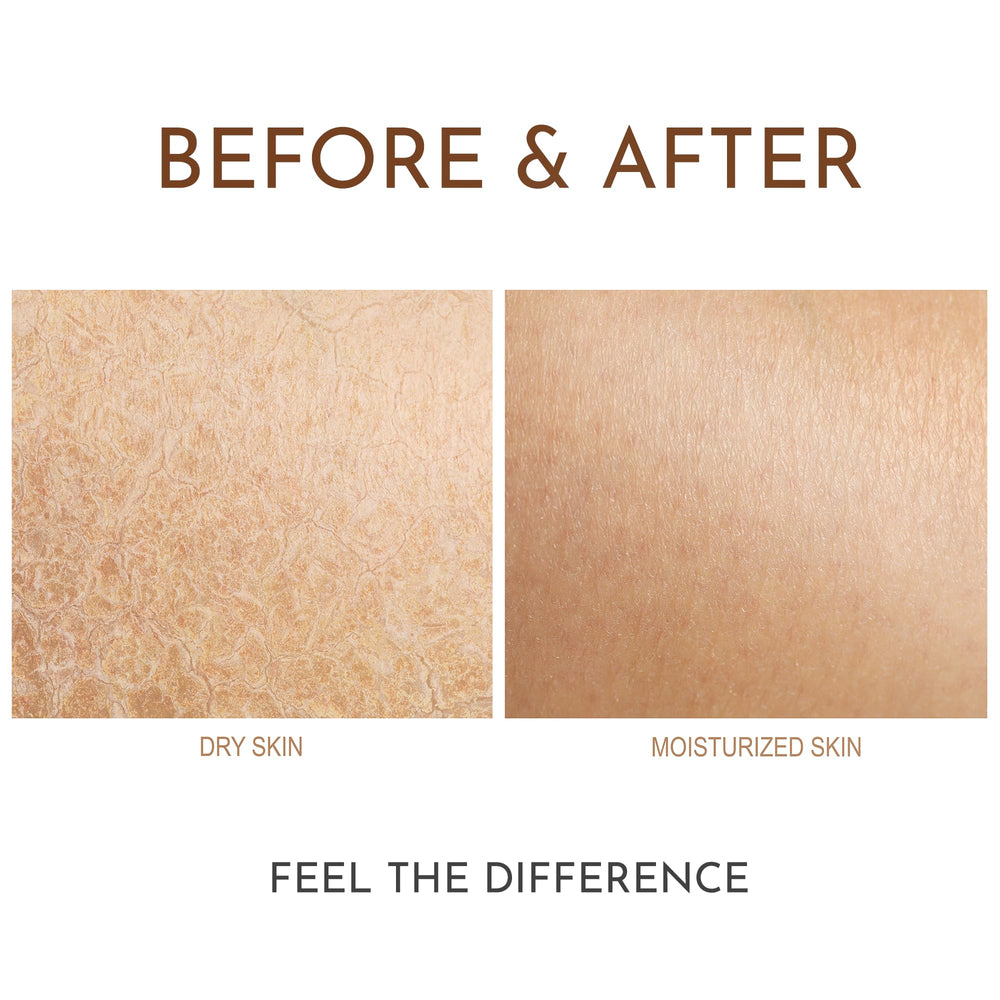 Soothing House Vanilla Ice Cream Cone Body Oil application demonstrates silky-smooth skin.