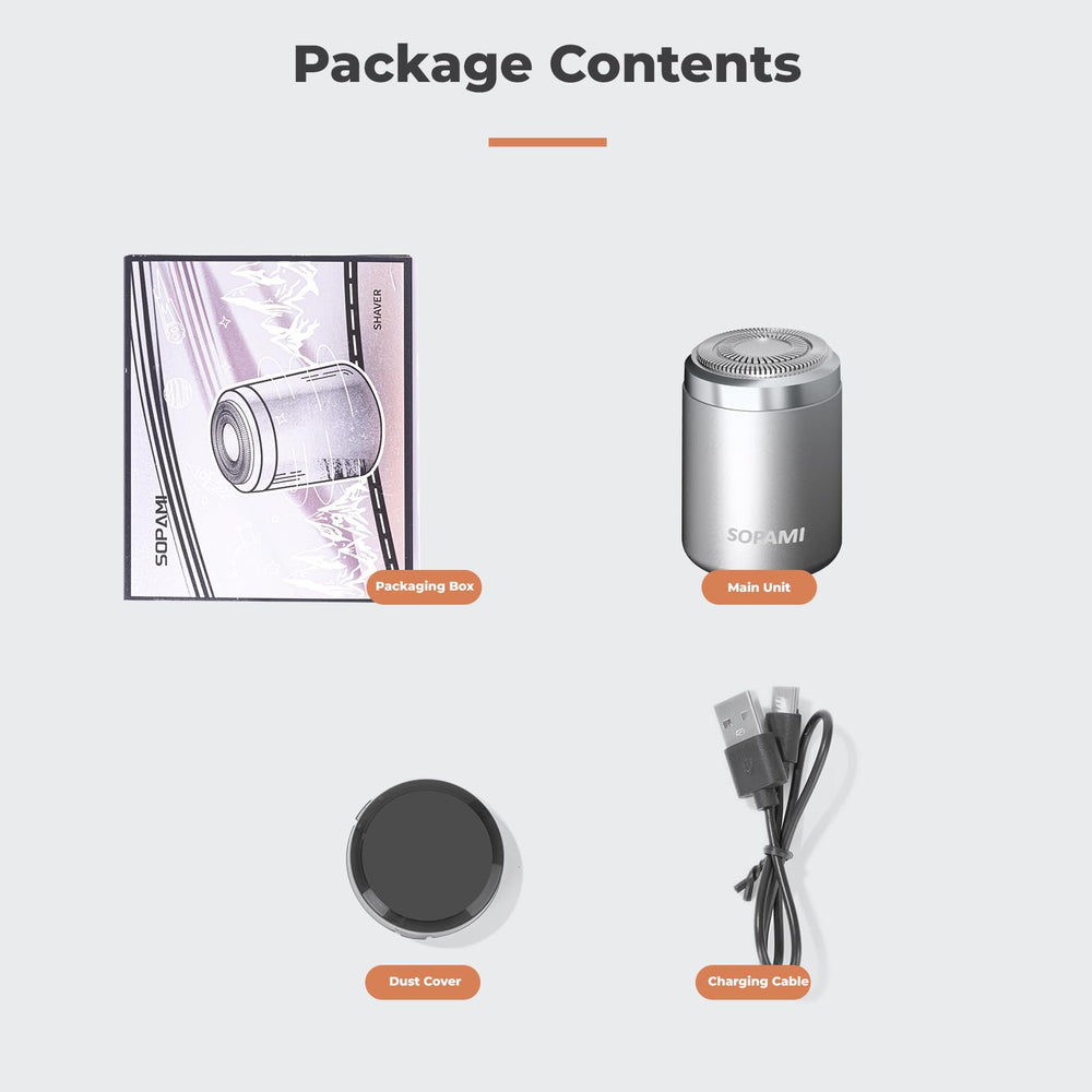SOPAMI Mini Shaver grooming versatility for facial and body hair removal on demand