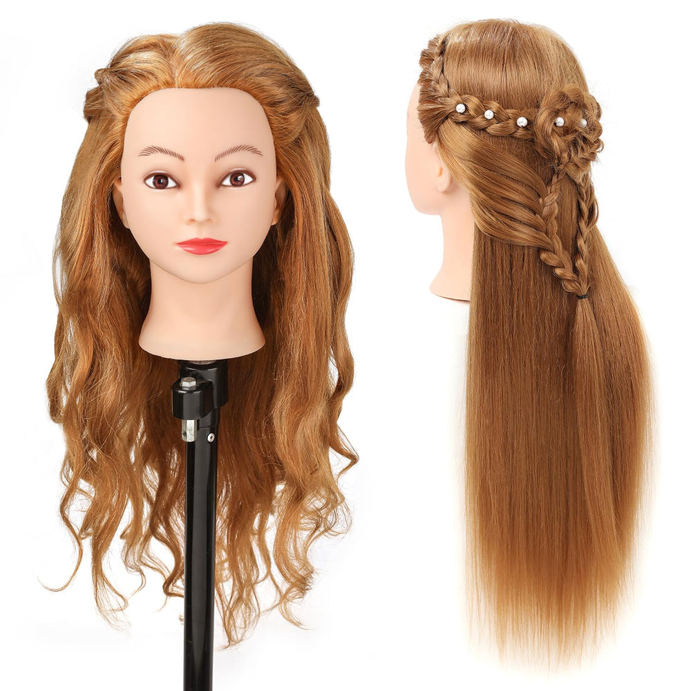 SOPHIRE golden color training head enhances realistic styling experience.