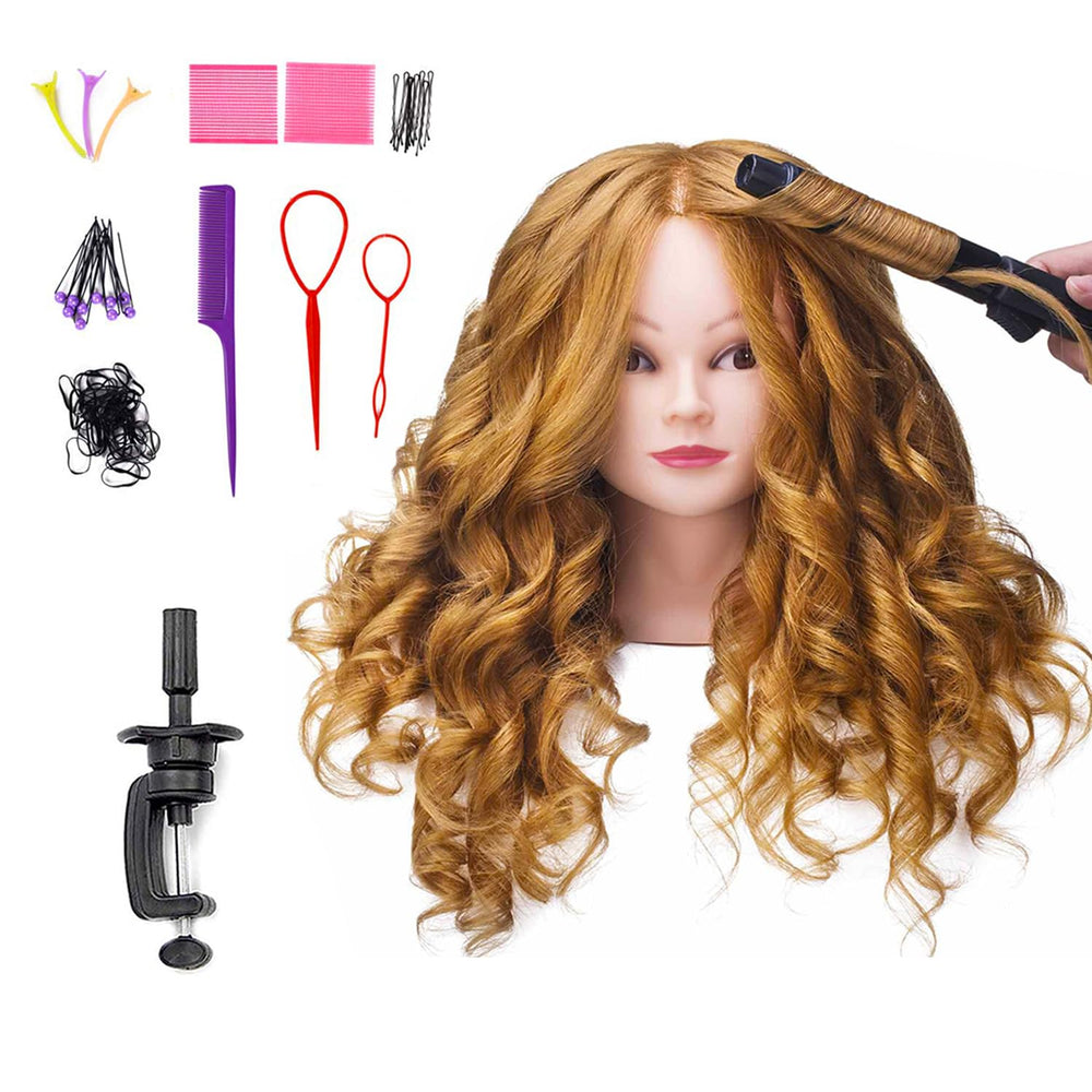SOPHIRE hairdressing tools pack included for complete practice sessions.