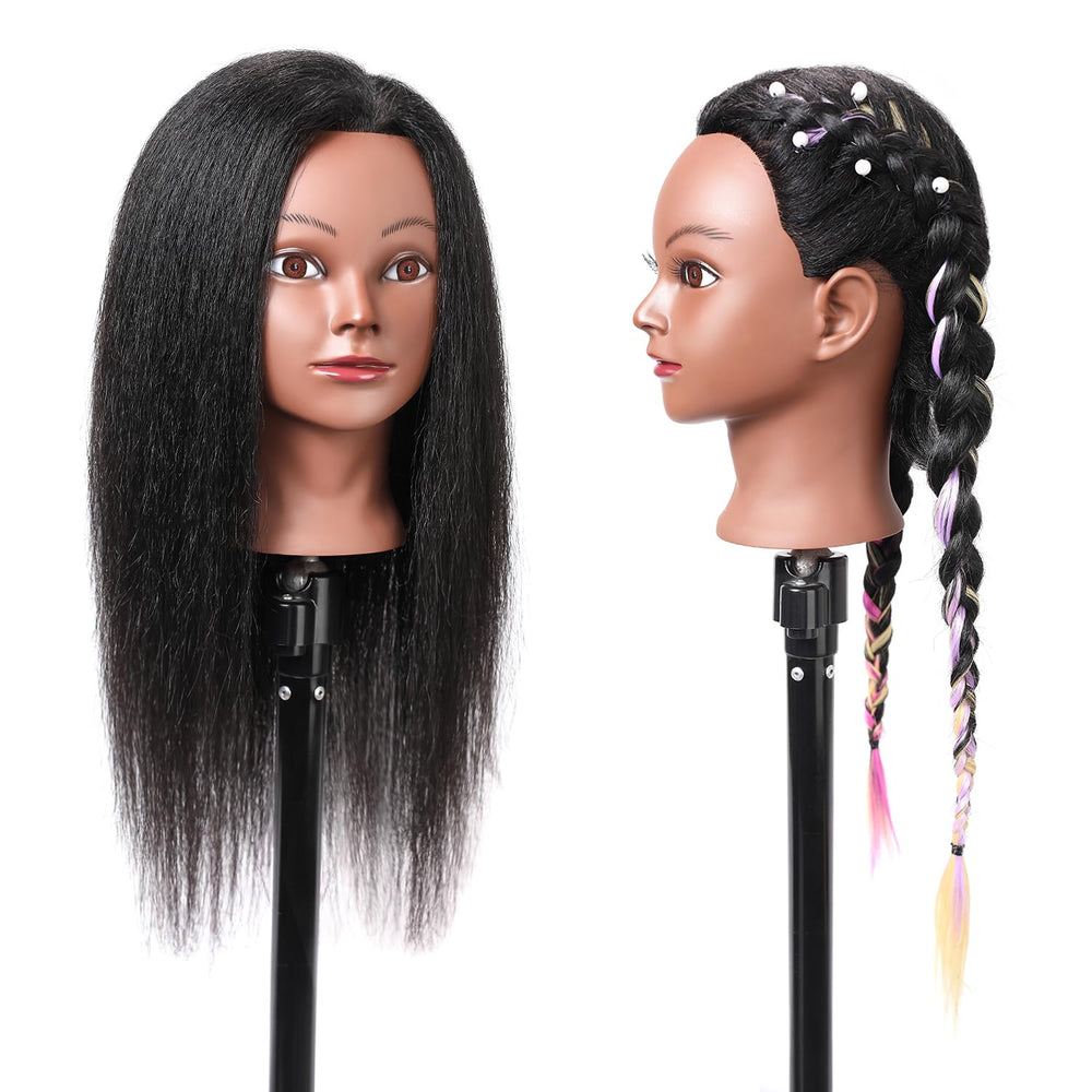 SOPHIRE professional hair-styling head suitable for curling, straightening, and cutting.