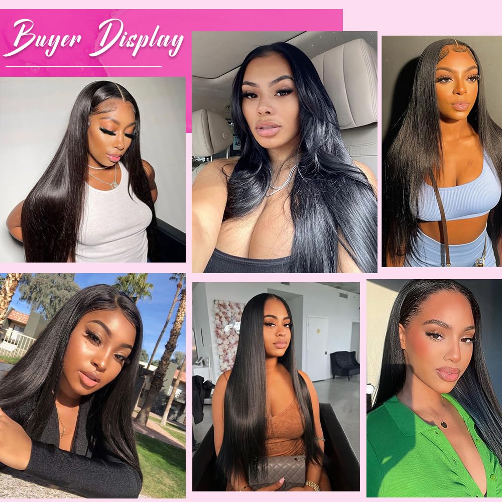 SOPSFR long straight 28-inch hair provides dramatic, versatile styling options.