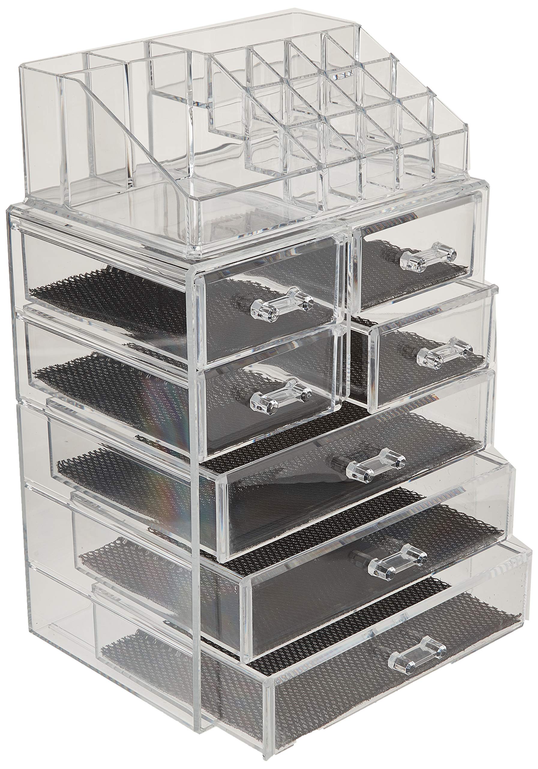 Sorbus acrylic makeup organizer lipstick rows optimize vanity display