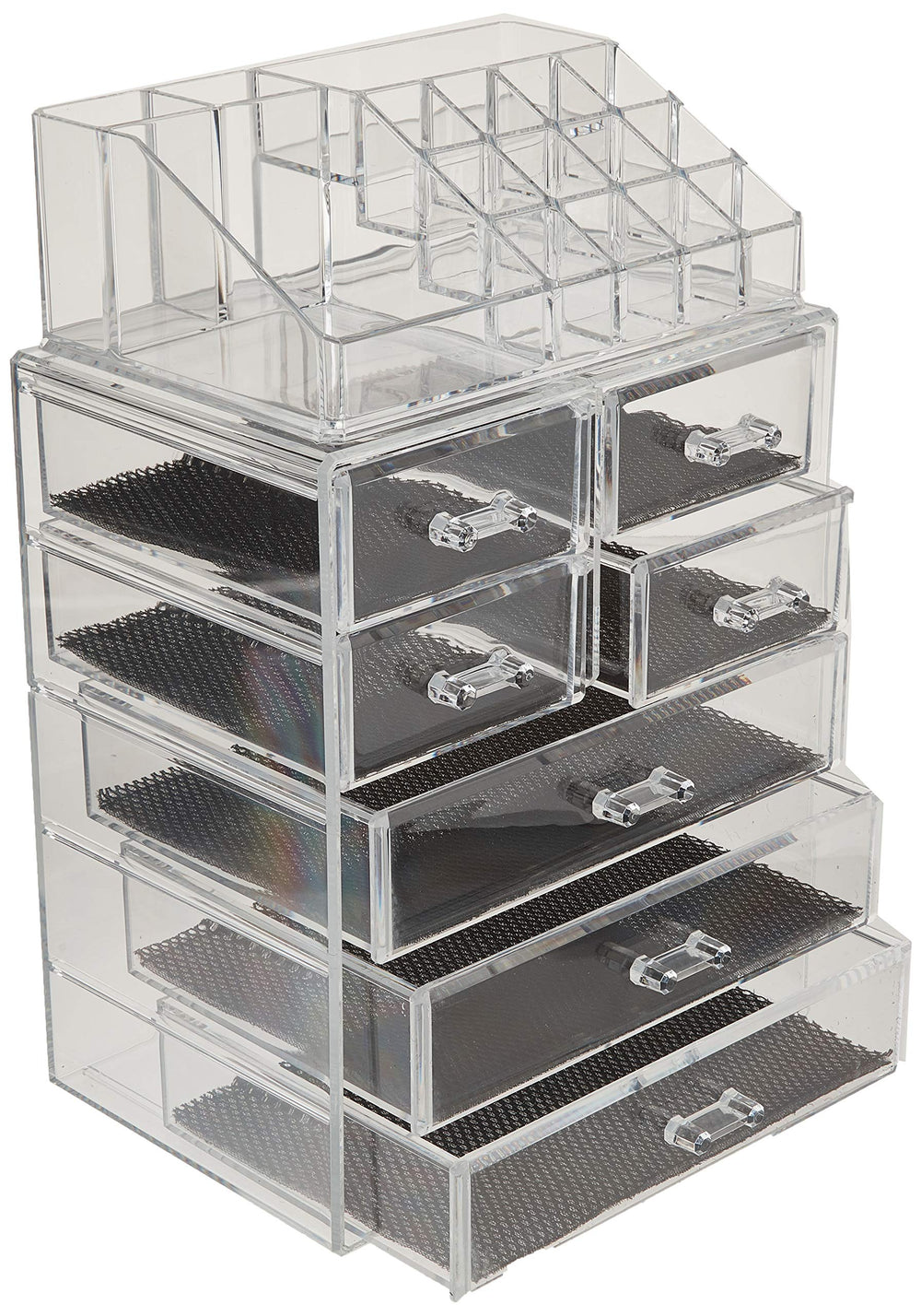 Sorbus acrylic makeup organizer lipstick rows optimize vanity display