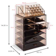 Sorbus Bronze Glow small-drawers store liners and tools neatly.