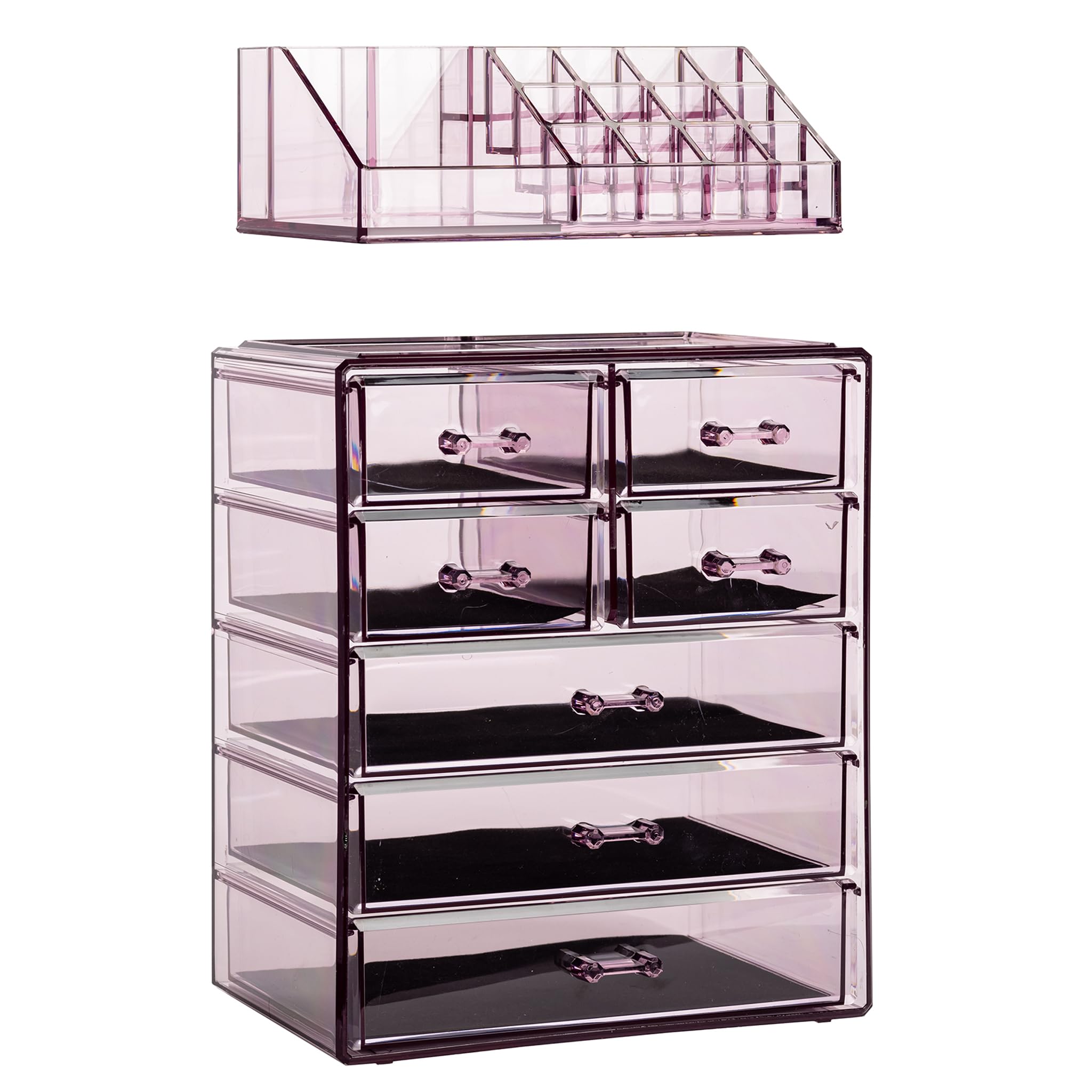Sorbus Compact design fits on most dressers and countertops for space-saving storage.
