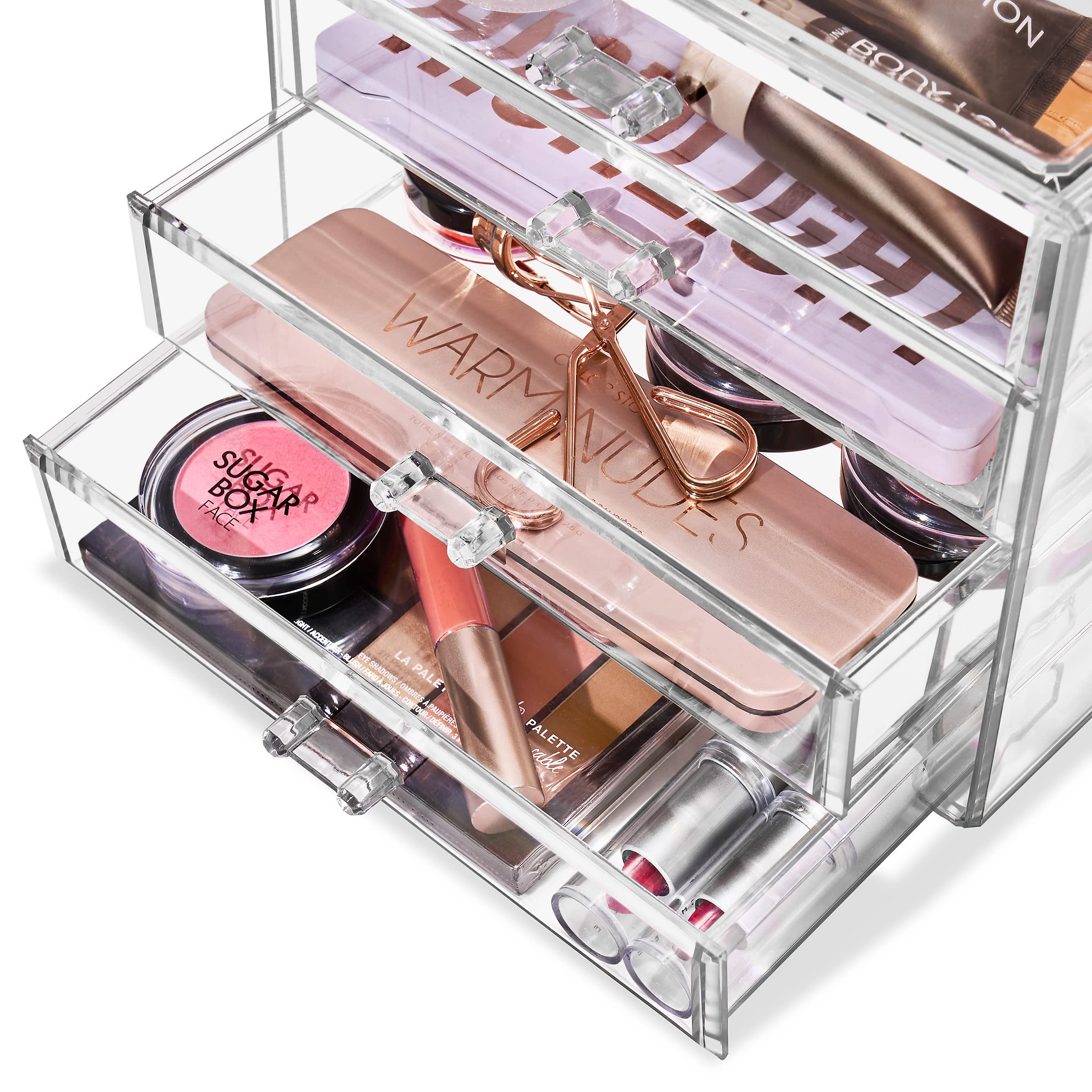 Sorbus compact design maximizes vanity space without bulk.