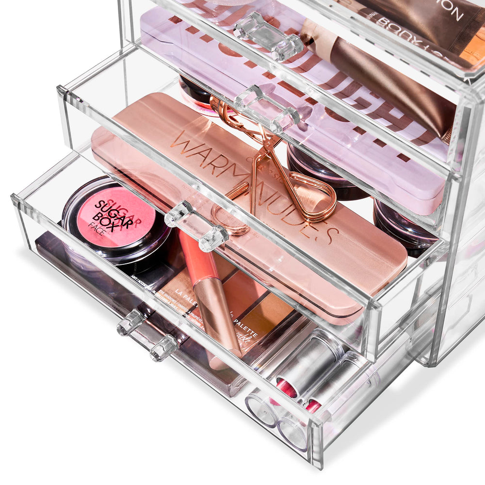 Sorbus compact design maximizes vanity space without bulk.