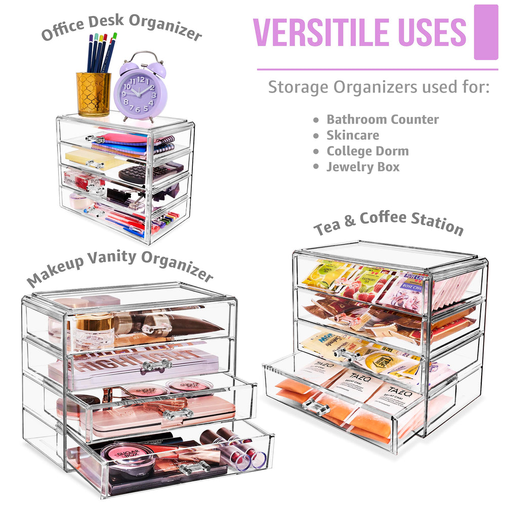 Sorbus transparent storage makes holiday gifting practical and stylish.