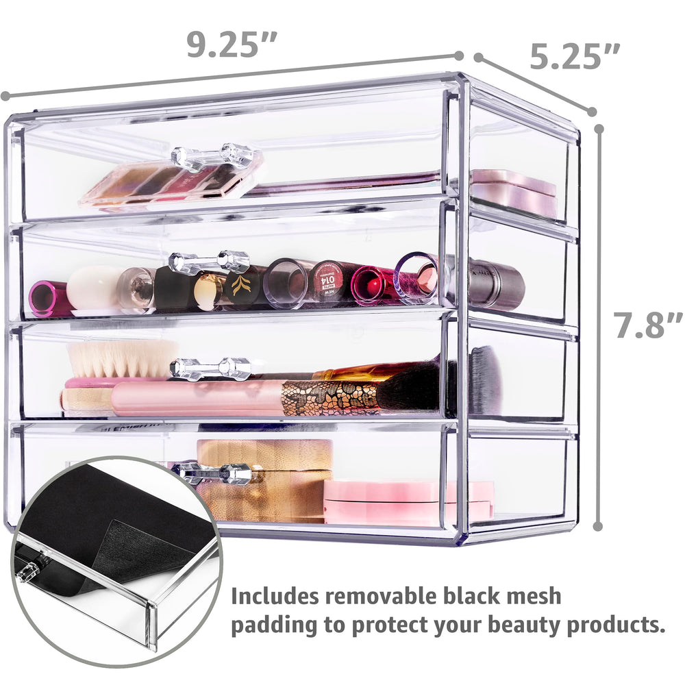 Sorbus vanity-top organizer keeps essentials within reach on your dresser.